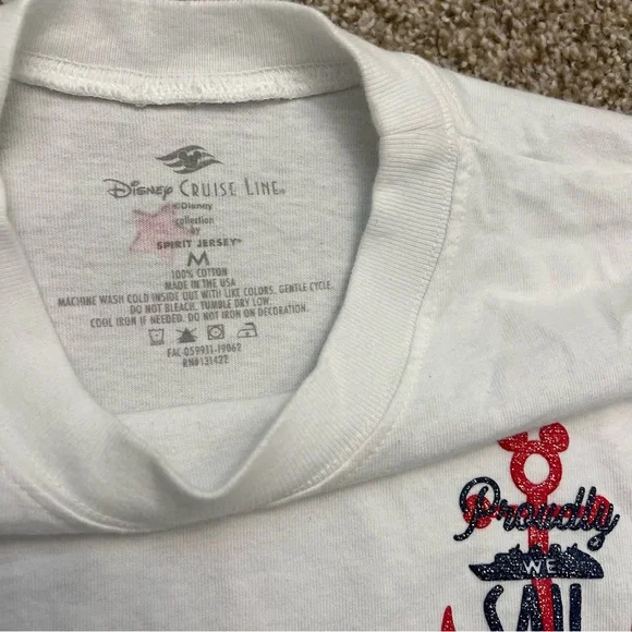 Disney Cruise Line Striped Long Sleeve Shirt Jersey - Picture 4 of 6